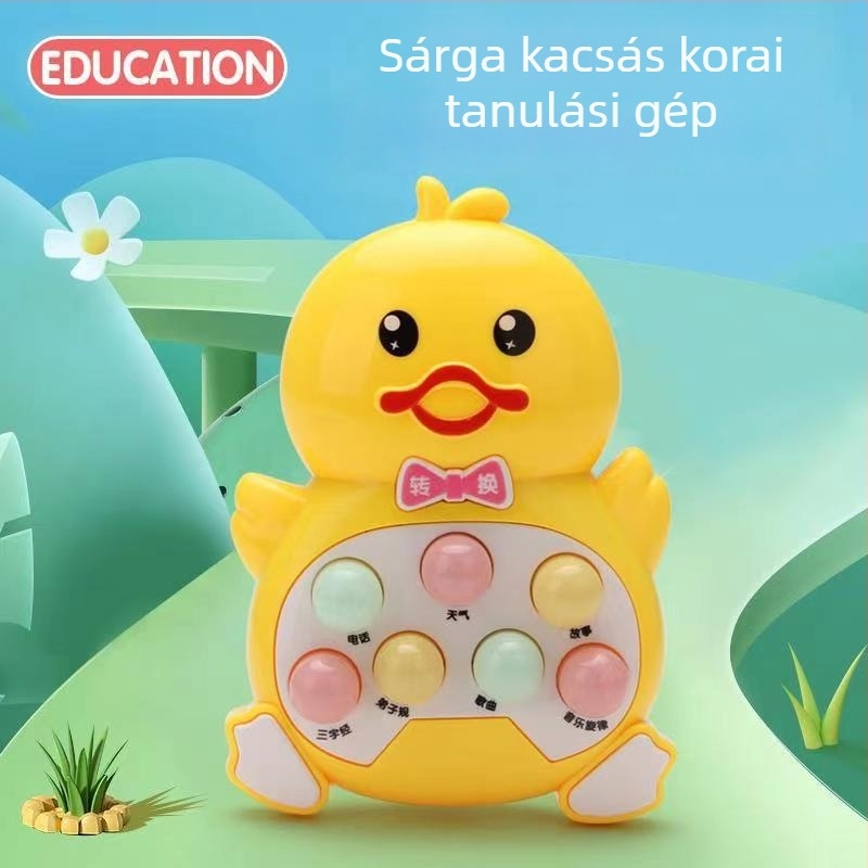 Whack-a-Mole nevelőjáték 0-3 éveseknek, fények és zene, műanyag kivitel, elemes