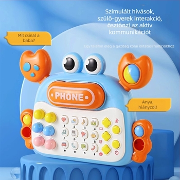 0–3 éveseknek szóló korai nevelési történetgép zenei és beszédfunkciókkal – ABS ház, elemes működés, többfunkciós oktató játék