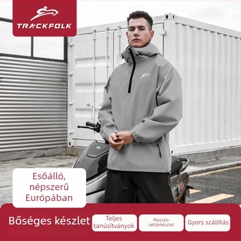 Split esőkabát és nadrág készlet elektromos járművekhez – motoros esővédő, vízálló, PVC ragasztóréteg, logó nyomtatási lehetőség