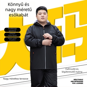 Ultra vékony esőruha szett motorkerékpár/EB kerékpárhoz, külön dzseki és nadrág, Chunya anyag, PVC vízálló réteg