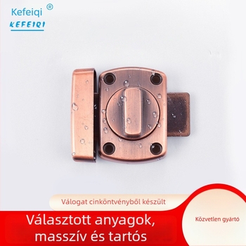 Nyitott szerelésű csapos ajtózár, csapos kivitel, cinkötvözet, kefés felület, Ouli márka, modern minimalista stílus
