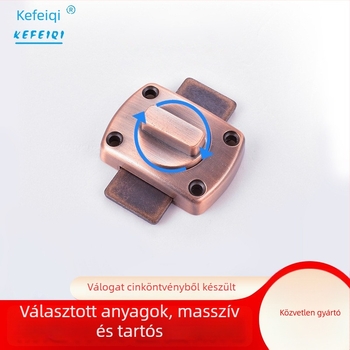 Nyitott szerelésű csapos ajtózár, csapos kivitel, cinkötvözet, kefés felület, Ouli márka, modern minimalista stílus