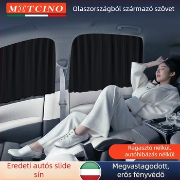 Sín típusú autóablakfüggöny – napsugár elleni védelem és magánélet a hátsó ülésekhez