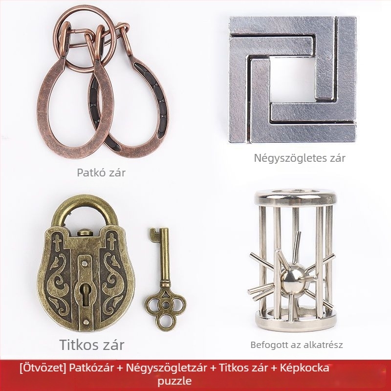 Műanyag Luban Lock kirakós játék kioldó mechanizmus, 14+