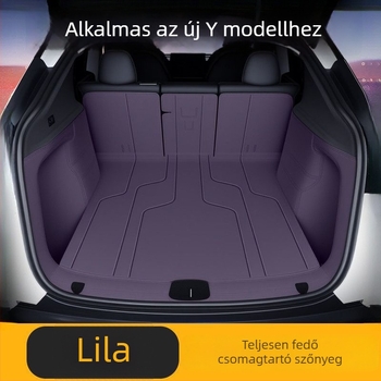 Tesla Model Y csomagtartó-matrica és hátsó rekesz védő, belső kiegészítő