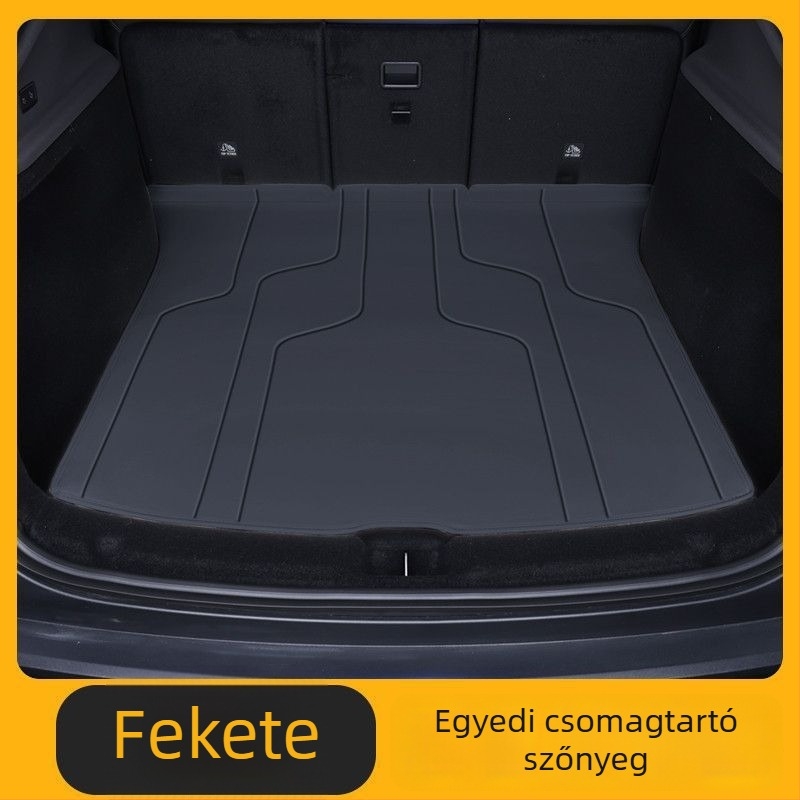 Tesla Model Y csomagtartó-matrica és hátsó rekesz védő, belső kiegészítő