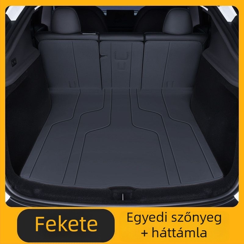 Tesla Model Y csomagtartó-matrica és hátsó rekesz védő, belső kiegészítő