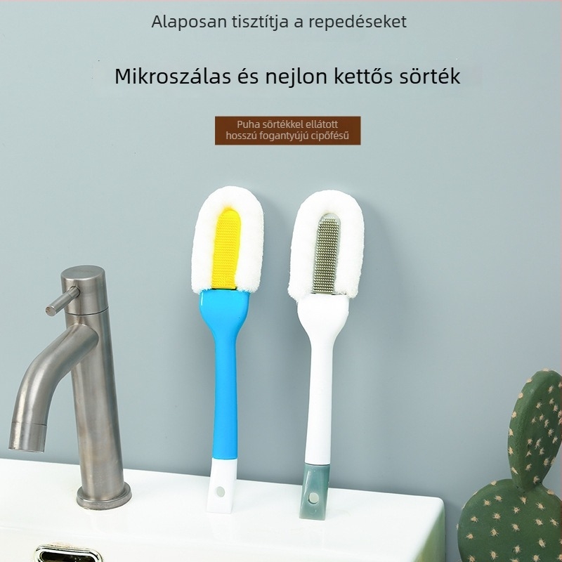 Hosszú nyeletű nejlon cipőseprő – DOINN, magáncímkézésre kész, többfunkciós tisztítás (gondozás, szagtalanítás, dekontamináció)
