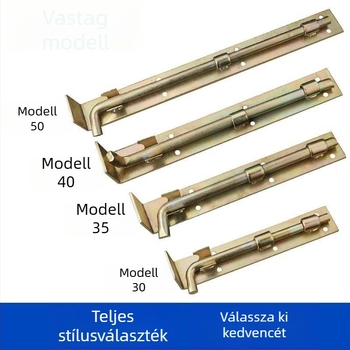 Vasajtók pillangózár vasból – kettős faajtókhoz, függőleges zár és kinyúló vízszintes zár