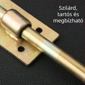 Vasajtók pillangózár vasból – kettős faajtókhoz, függőleges zár és kinyúló vízszintes zár