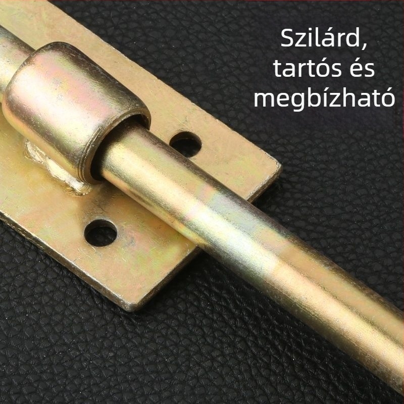 Vasajtók pillangózár vasból – kettős faajtókhoz, függőleges zár és kinyúló vízszintes zár