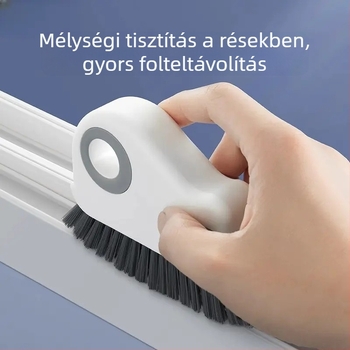 Ablak és ajtó közötti részek tisztító ecset — műanyag kivitel