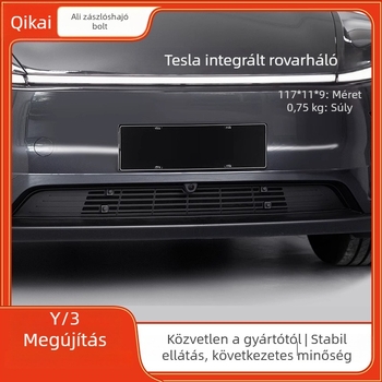 Tesla Model Y, YL és Model 3-kompatibil autóalkatrész: rovarháló, vízálló sáv és levehető gyorskioldó gomb