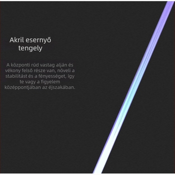 LED-es esernyő Star Wars Lightsaber dizájnnal, személyre szabott logó, kézi nyitás-zárás, 8 rostos váz