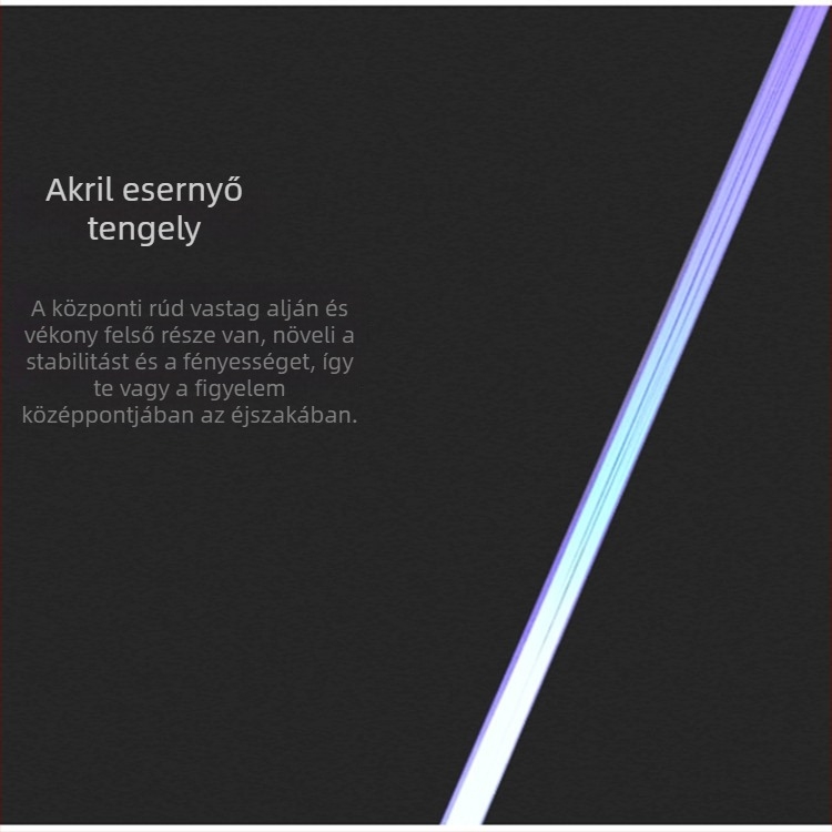 LED-es esernyő Star Wars Lightsaber dizájnnal, személyre szabott logó, kézi nyitás-zárás, 8 rostos váz