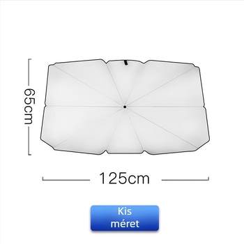 Autó-ernyő 10 bordával, rostos bordák, acél tengely, gumírozott markolat