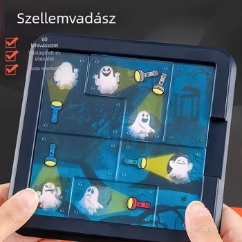 Oktatási társasjáték Ghost Catcher: Rendőr és tolvaj témájú gondolkodási gyakorlat 4–6 éveseknek, interaktív szülő-gyermek játék, műanyag kivitelezés, fejleszti az intelligenciát és a kognitív készségeket
