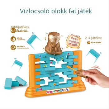 Kétfős falépítő toló játék gyerekeknek — interaktív oktató társasjáték, műanyag, Star Alliance, 4–6 éveseknek