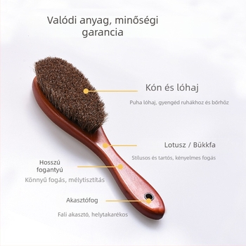 Cipőtisztító kefé fa nyéllel, japán stílusú; vízálló, fertőtlenítés és szennyeződés elleni védelem; nyers lakkozású felület; testreszabás elérhető