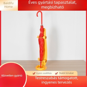 Beltéri műanyag esernyőtartó, hátul az ajtó mögötti tároló, sokoldalú kreatív dizájn
