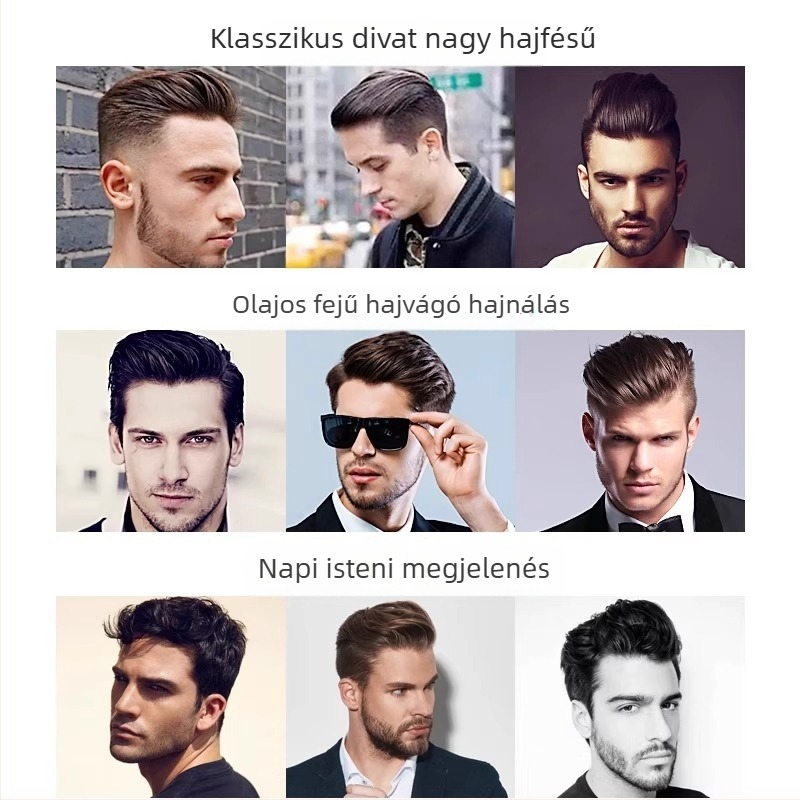 Qiwang ABS hajfésű – styling eszköz férfiaknak, modell 1358