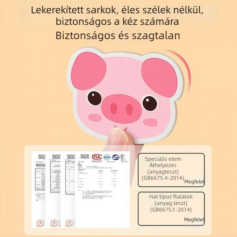 Csendes kézzel téphető babakönyv-játék, 0–12 hónapos korosztály számára, Velcro-vel és harapható részekkel