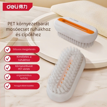 Deli mosókefe ultra puha sörtékkel ruhákhoz és pehelykabáthoz; műanyag kivitel, 144 darabos doboz, 2025 őszén debütál.