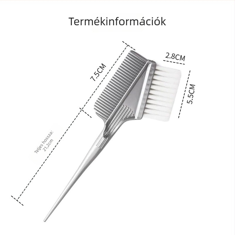 Hajfestő eszközök készlet tál és fésűvel, nyolcrészes DIY otthoni használatra, nettó tartalom 15 g