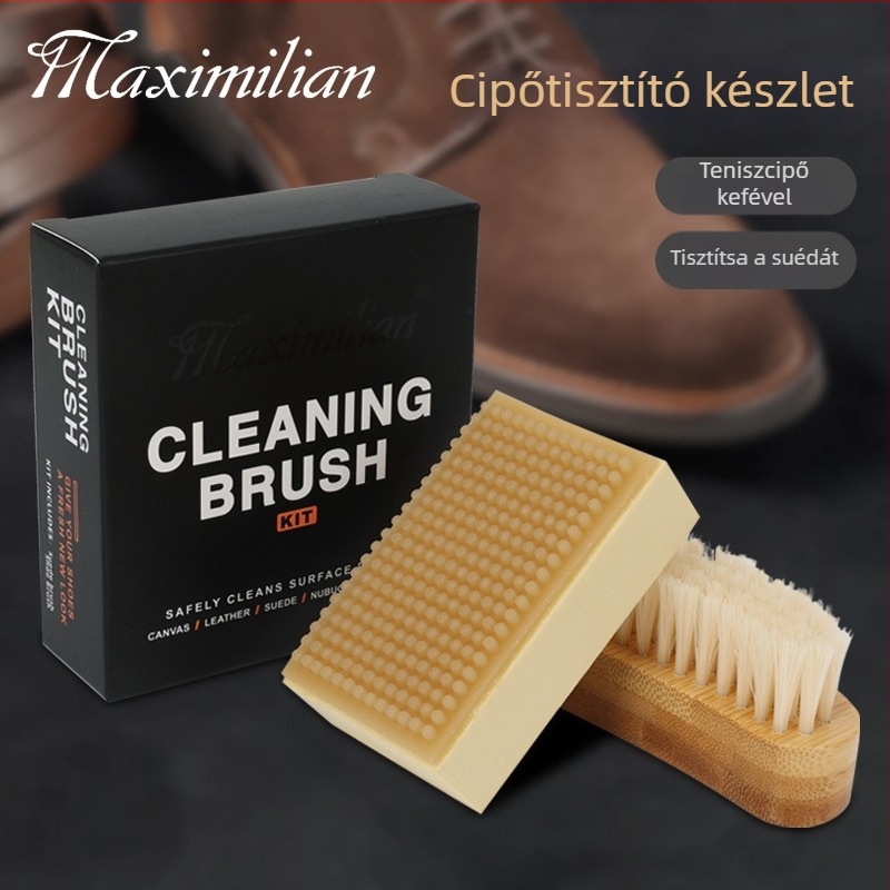 Maximilian suede cipőtisztító kombinációs készlet – blokkok és kefék, folteltávolítás (80295)