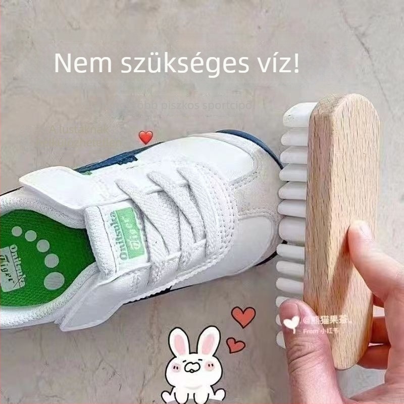 Cipőtisztító ecset nubuk- és bőrfelületekhez (ápolás, foltmentesítés, kopásállóság) Huijia márka, modell 88888888