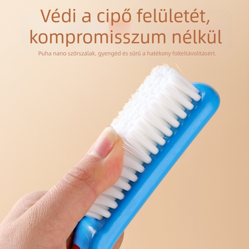 Cipőtisztító kefe, műanyag kivitel, tisztító funkció, súly 61, csomagolás 500