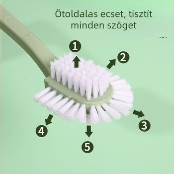 Otthoni használatra való ötoldalas cipőtisztító, többfunkciós tisztítóeszköz tartós sörtékkel, vízálló és kopásálló nejlon sörtékkel, amely nem károsítja a cipőt vagy a ruhát
