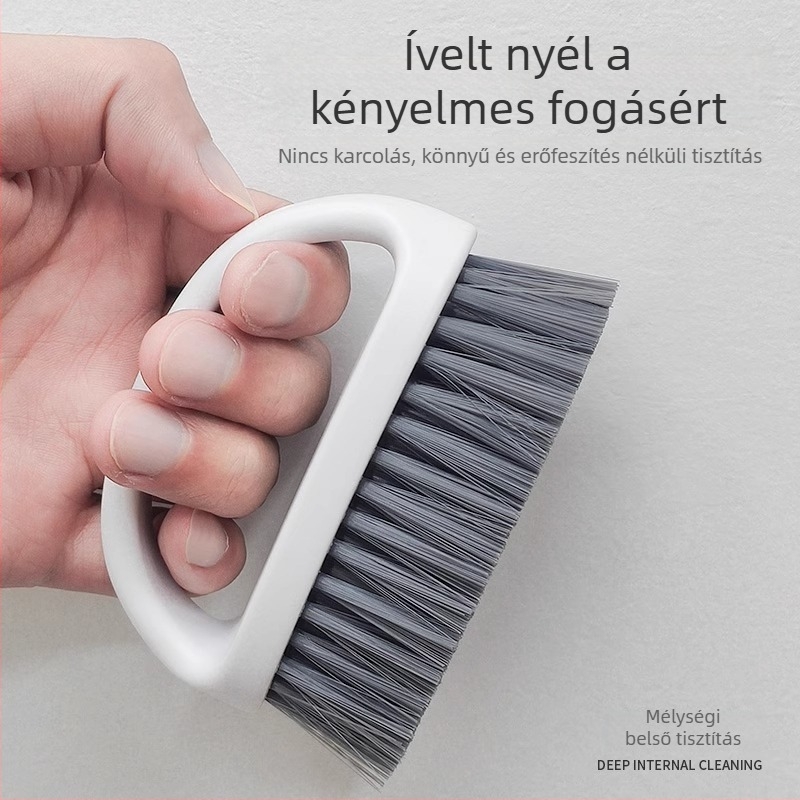 Ruhatisztító ecset puha sörtékkel, műanyag test, 80 g, márka Small Rice Fish, kíméli a ruhákat
