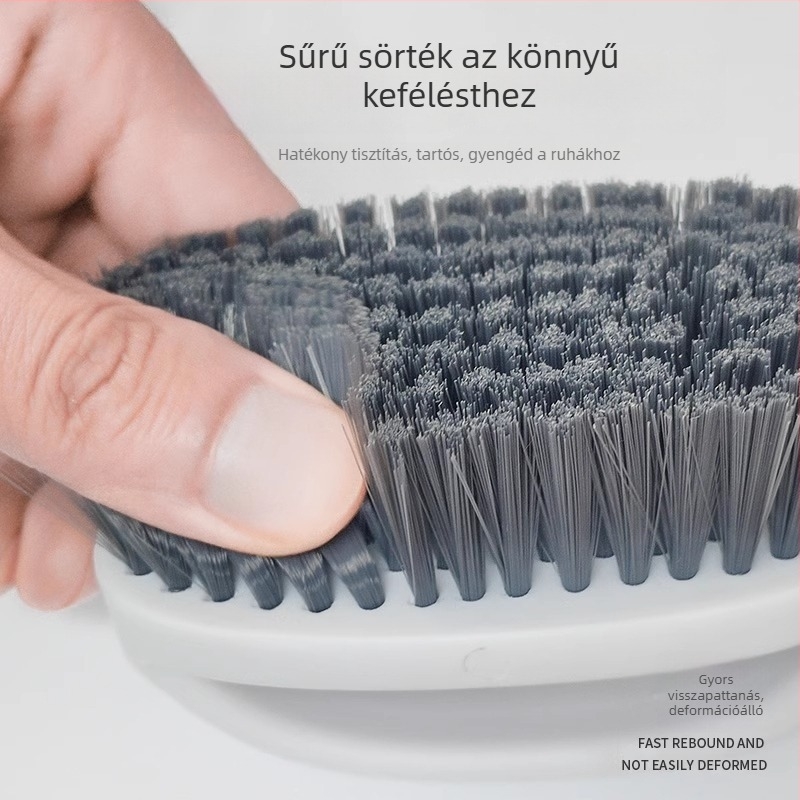 Ruhatisztító ecset puha sörtékkel, műanyag test, 80 g, márka Small Rice Fish, kíméli a ruhákat