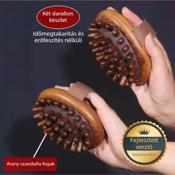 Kézi camforfa-erdő meridián masszázs fésű — szülés utáni hasi fogyasztó készülék, egész test meridián átjárhatóság