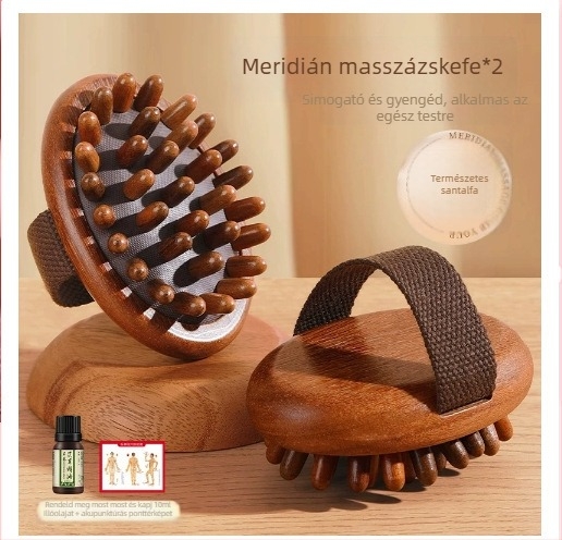 Kézi camforfa-erdő meridián masszázs fésű — szülés utáni hasi fogyasztó készülék, egész test meridián átjárhatóság