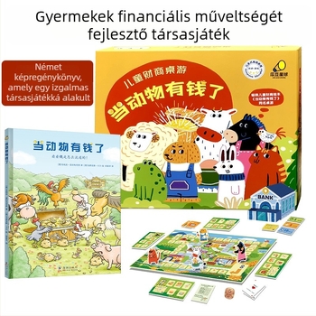 Guadou Planet 3.0 — Állat-témájú pénzügyi műveltség társasjáték gyerekeknek, oktatási puzzle, kéz- és agyi gyakorlás, 7–14 éveseknek