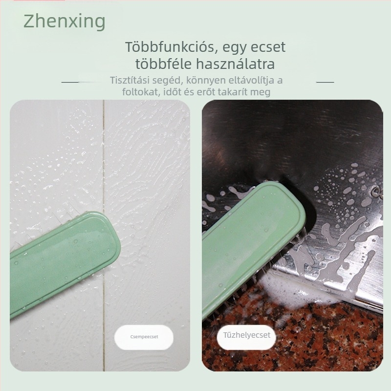 Többcélú tisztítóecset cipőkhöz és mosáshoz, műanyag, puha sörtéjű, modell SA2403