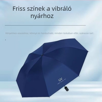 Yi Jiangnan UV ernyő UPF > 40, összecsukható napernyő vas bordákkal és vas csővel, Impact 190T anyag, manuális és automata UV modell