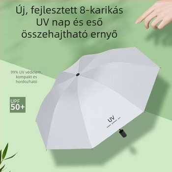 Yi Jiangnan UV ernyő UPF > 40, összecsukható napernyő vas bordákkal és vas csővel, Impact 190T anyag, manuális és automata UV modell