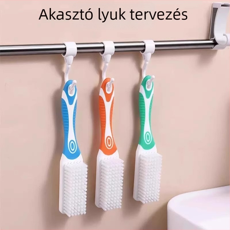 Cipőtisztító kefe, puha sörtéjű nylon szálú, ápoláshoz, minimalist stílus