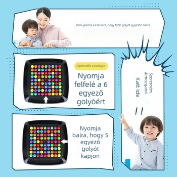 Családi asztali memória- és gondolkodást fejlesztő játék - fejleszti a gondolkodást, a kéz- és szemkoordinációt és a szülő–gyermek interakciót (anyag: műanyag)
