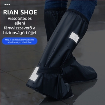 Esővédő cipővédő, magas toppal, vízálló PVC anyag, csúszásmentes, Yushan Meisi márka