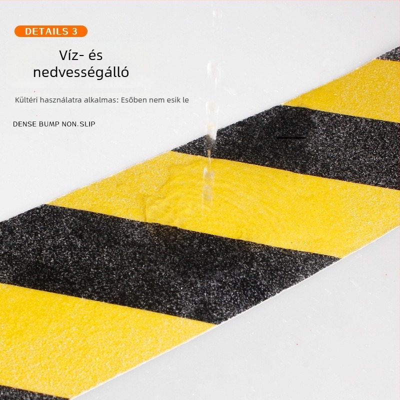 Csúszásmentes padlószalag lépcsőkhöz, matt felülettel, PVC alap, magas viszkozitású, vízálló, egyoldalas