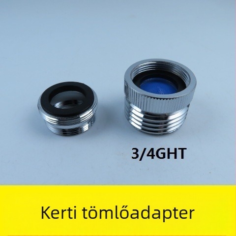 Kerti slagcső adapter csaphoz, réz testtel, fürdőszobai és konyhai használatra