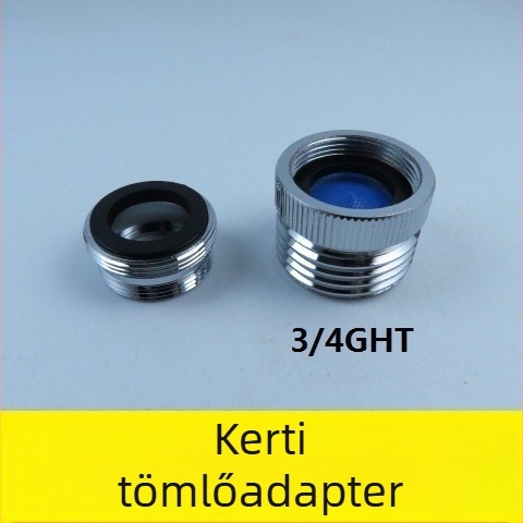 Kerti slagcső adapter csaphoz, réz testtel, fürdőszobai és konyhai használatra