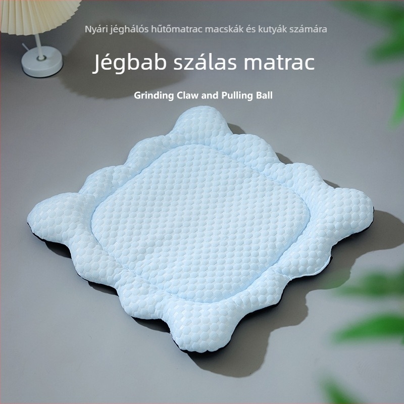 Állatok számára jégpárna, lélegző hűtőpárna macskáknak, beltéri használatra tavasz–nyár, Anyag: Szövet; Eredet: Jiangsu