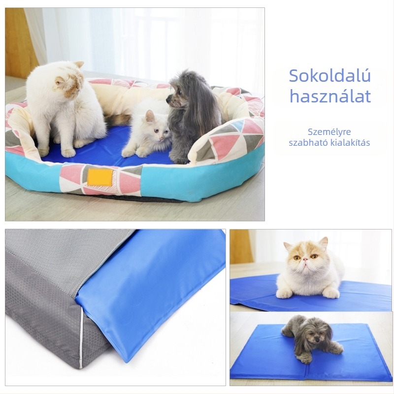 Kutyák és macskák hűtő matraca – textil anyag, nyári használat, mosható, Paitele Márka