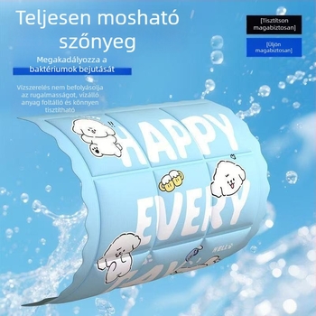 Gel ülőpárna jégkristály töltettel, PVC anyag, 450 g, 40 darabos csomag, Cartoon stílus, nyári hűtés