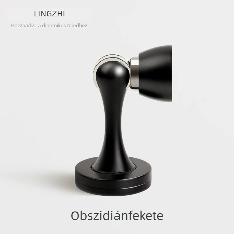 Mágneses ajtófogó, 138-as modell, cinkötvözet, falra szerelhető, elektroplatált felület